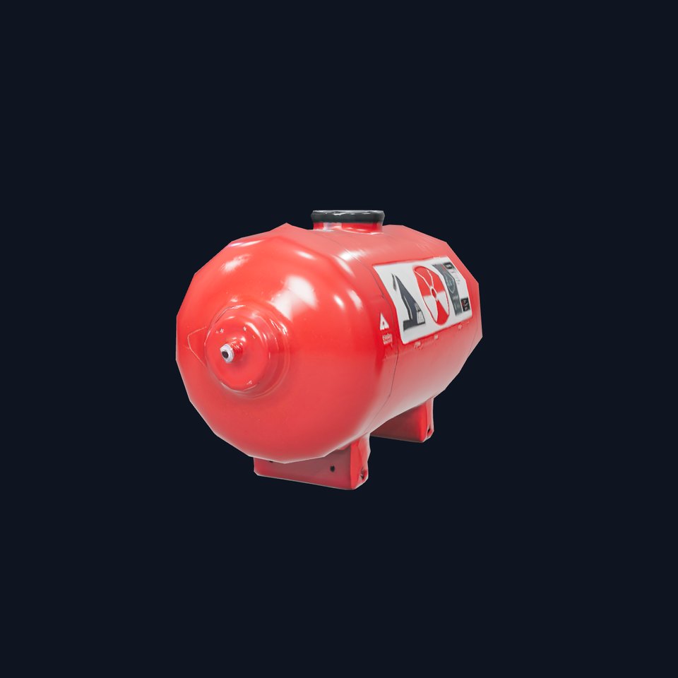 Red Safety Pressure Vessel model pack