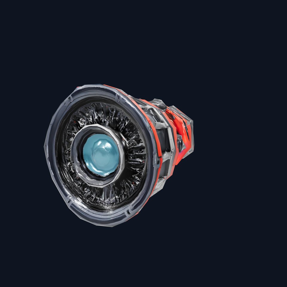 Futuristic Engine Model Pack with Detailed Components