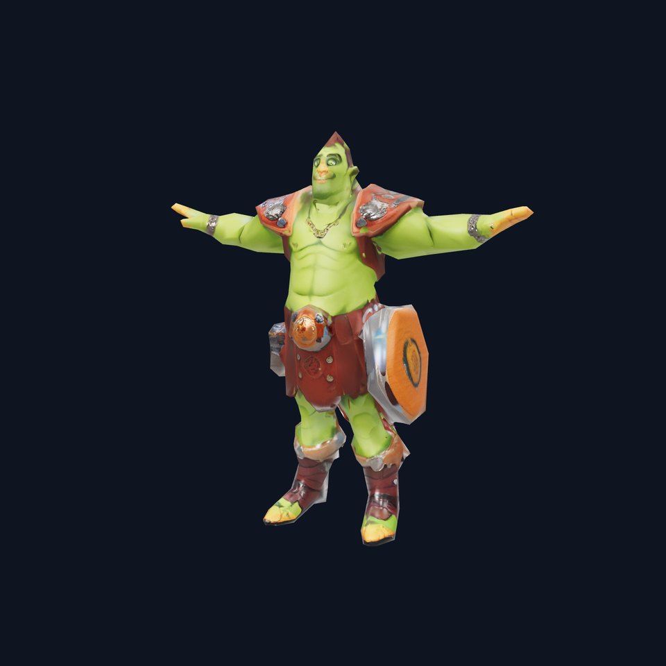 Fantasy Orc Warrior Character Model Pack