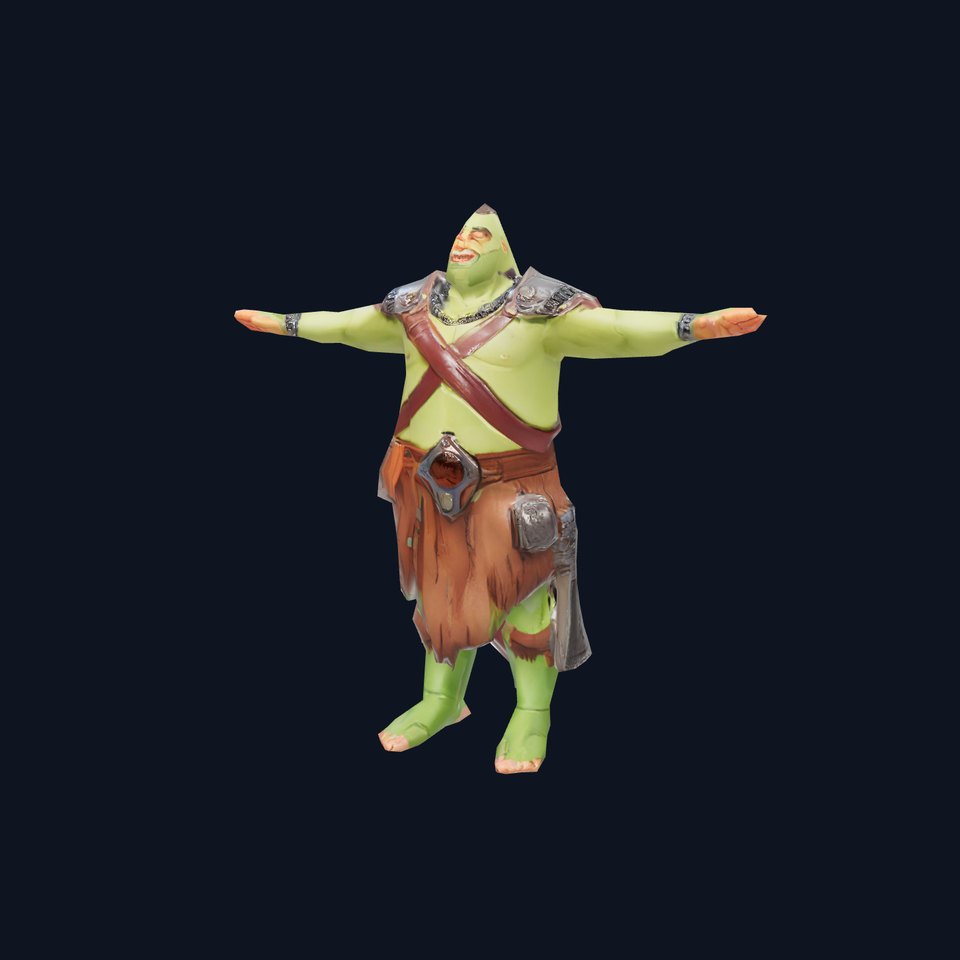 Fantasy Orc Warrior Character Model Pack