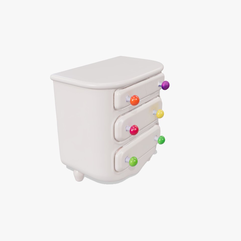 Colorful Dresser Drawer Model Pack