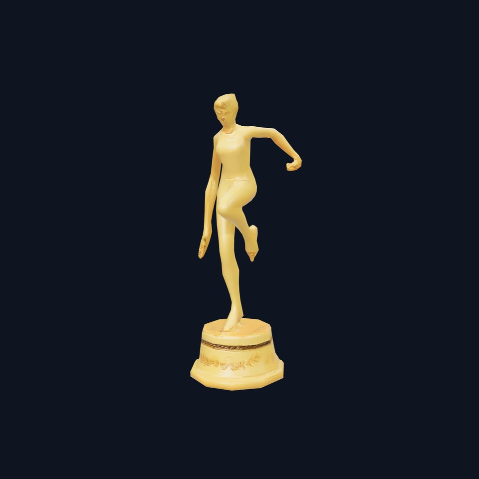 Golden Dancing Statue Model Pack