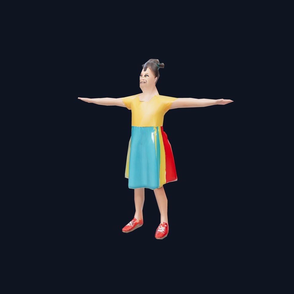 Colorful Childrens Dress Model Pack