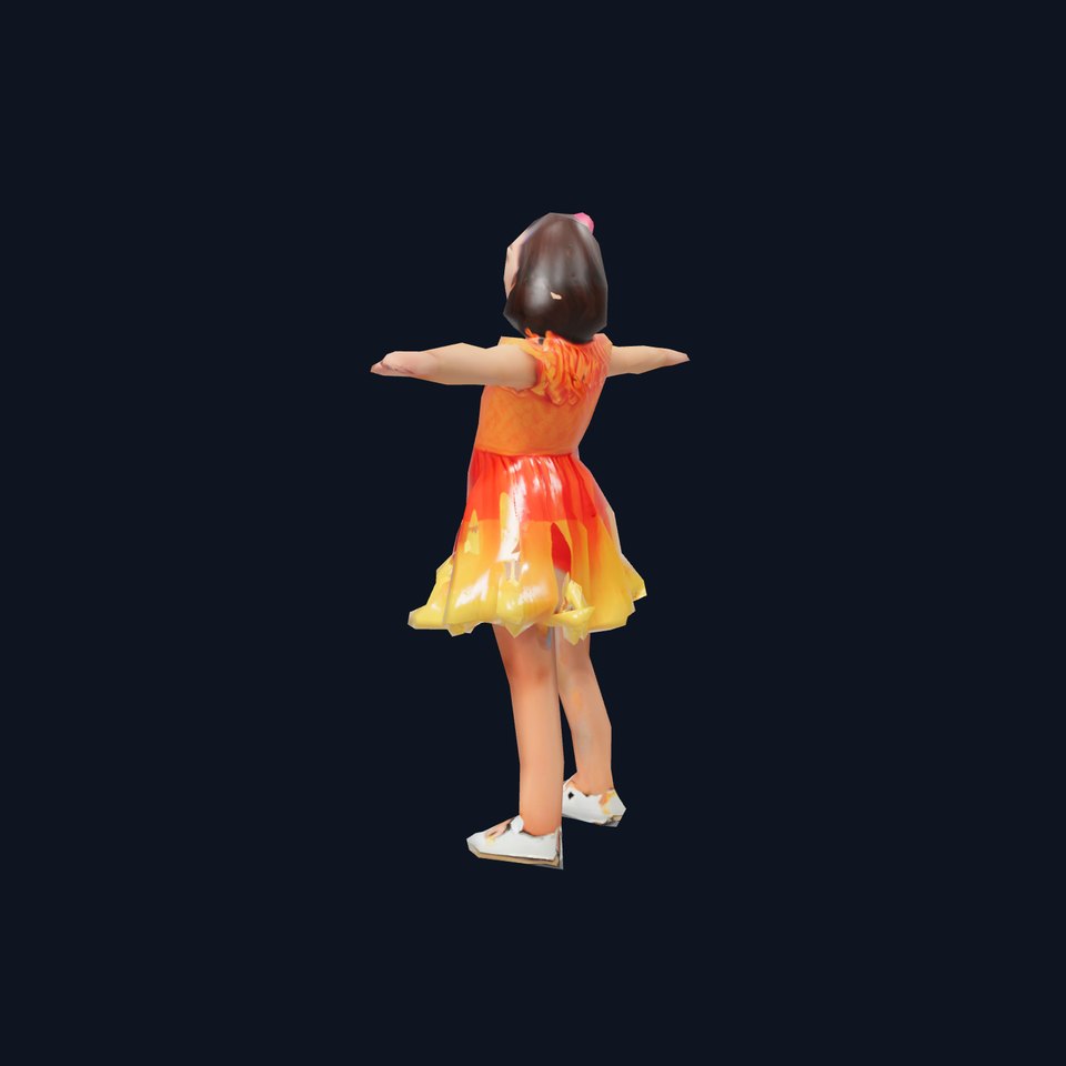 Colorful Childrens Dress Model Pack