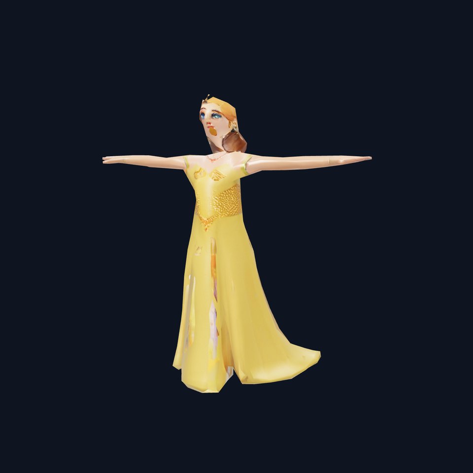 Elegant Princess Character Model Pack for Animation