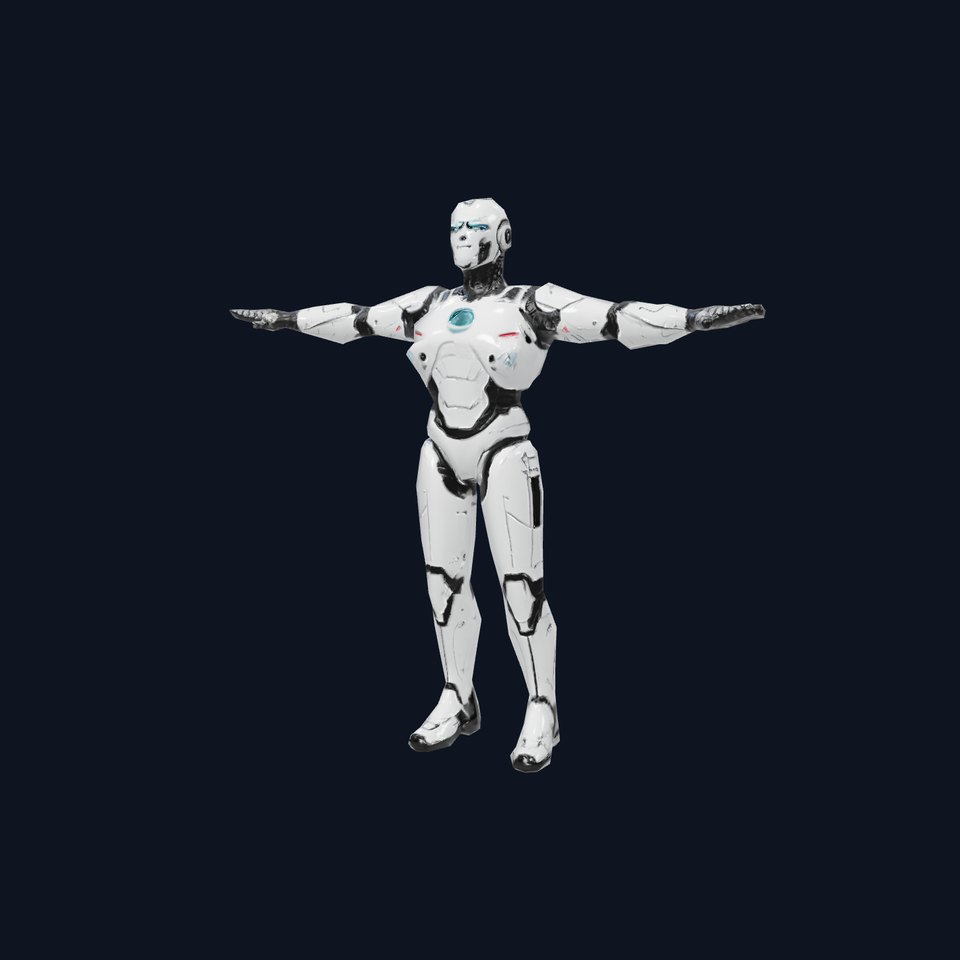 Futuristic Humanoid Robot model pack