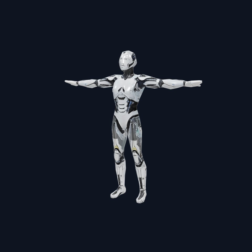 Futuristic Android model pack