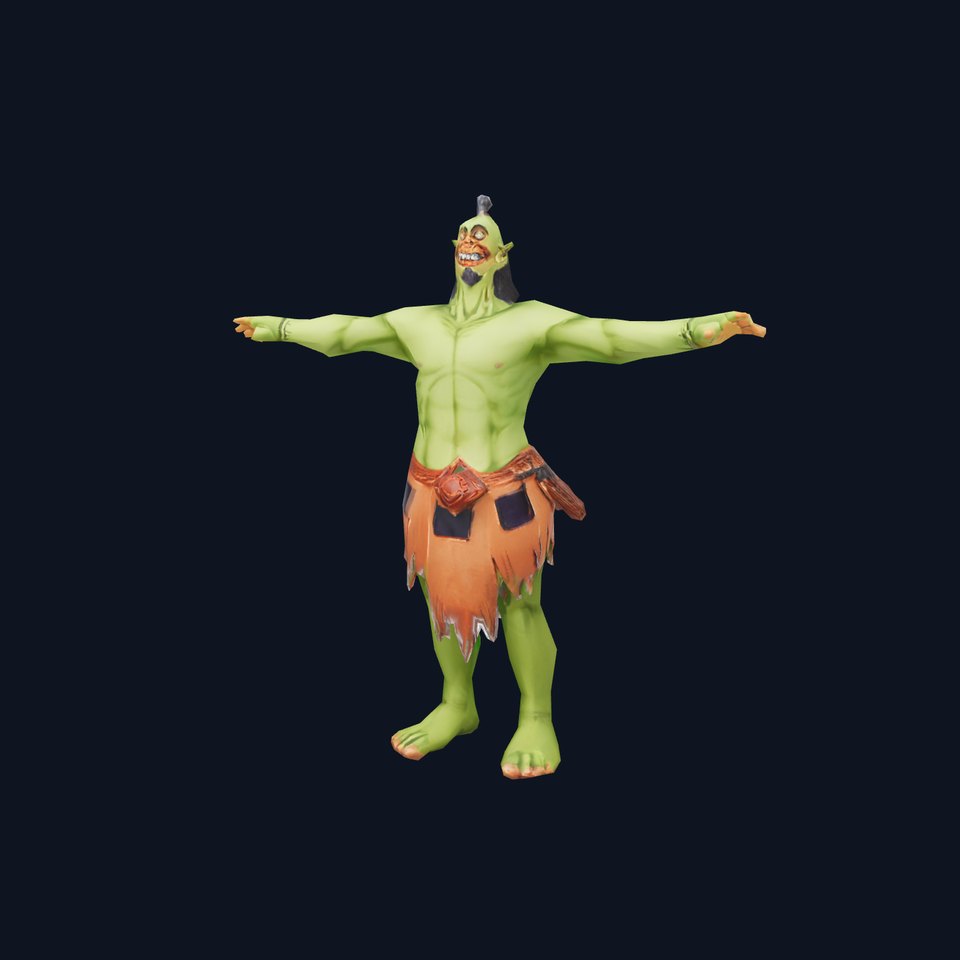 Green Orc Character model pack