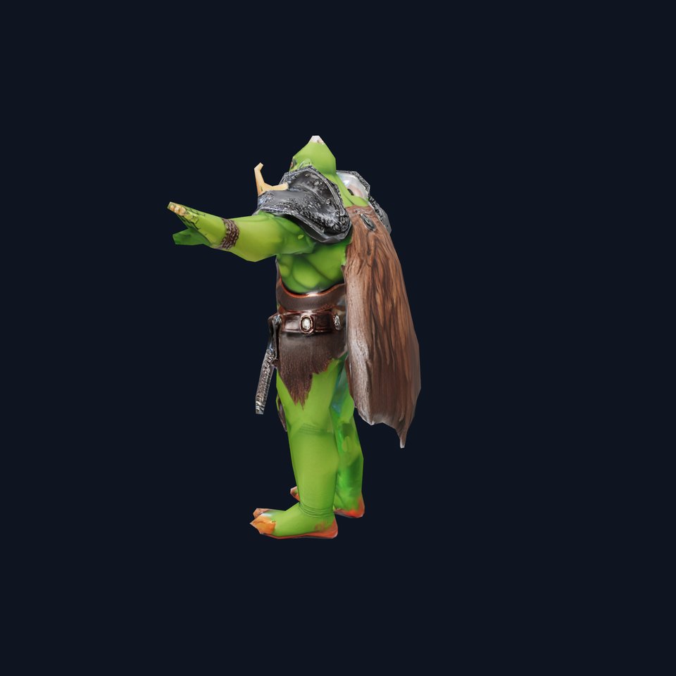 Green Warrior Character model pack