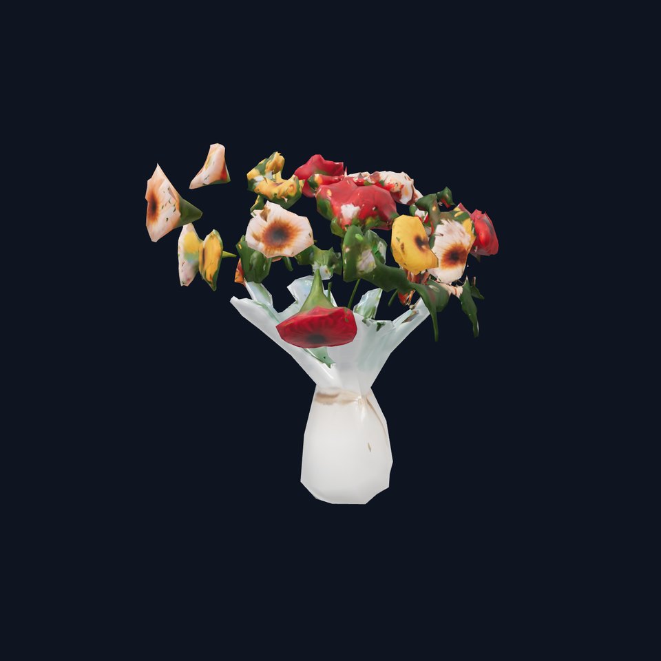 Vibrant Flower Bouquet model pack