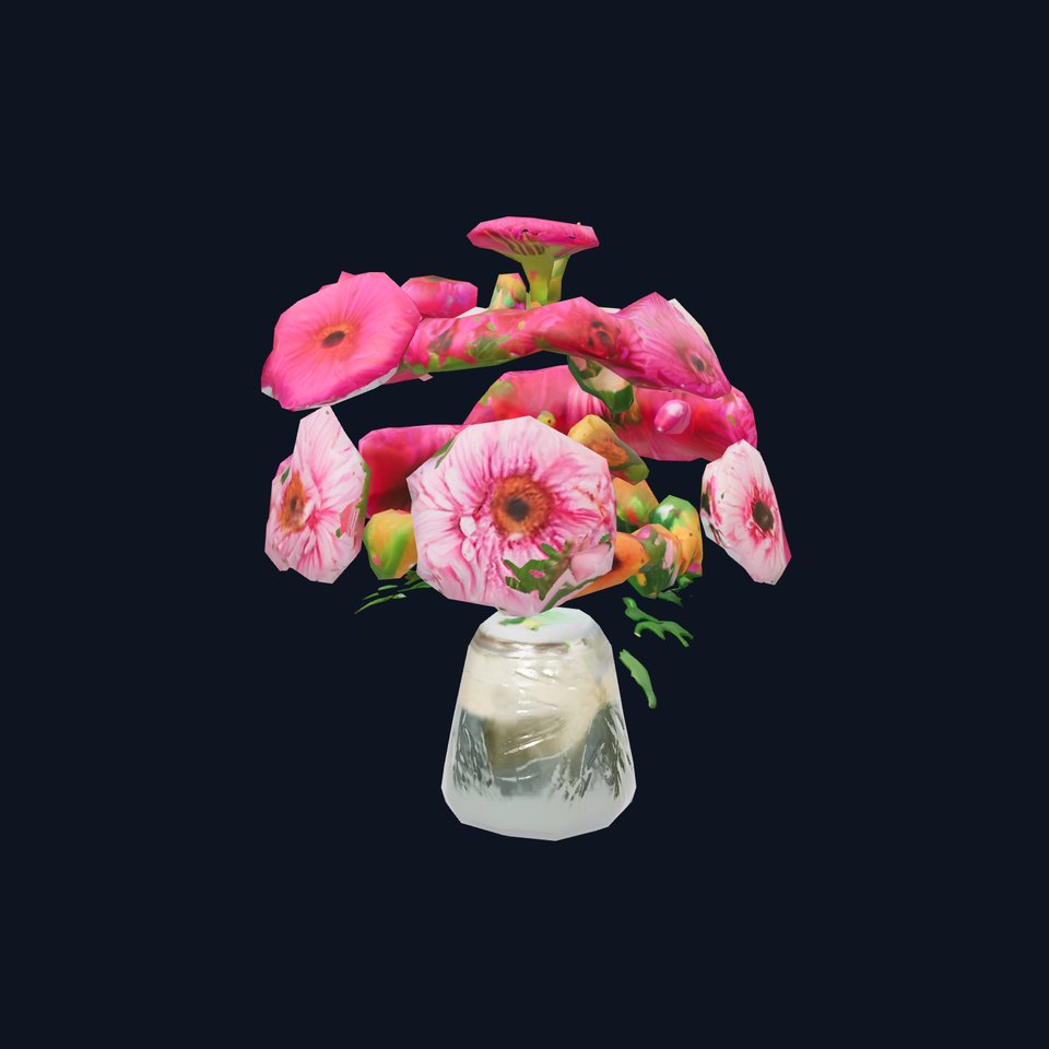 Colorful Gerbera Bouquet model pack