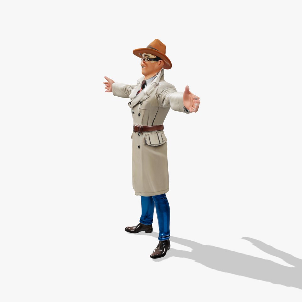 Classic Trench Coat Character model pack