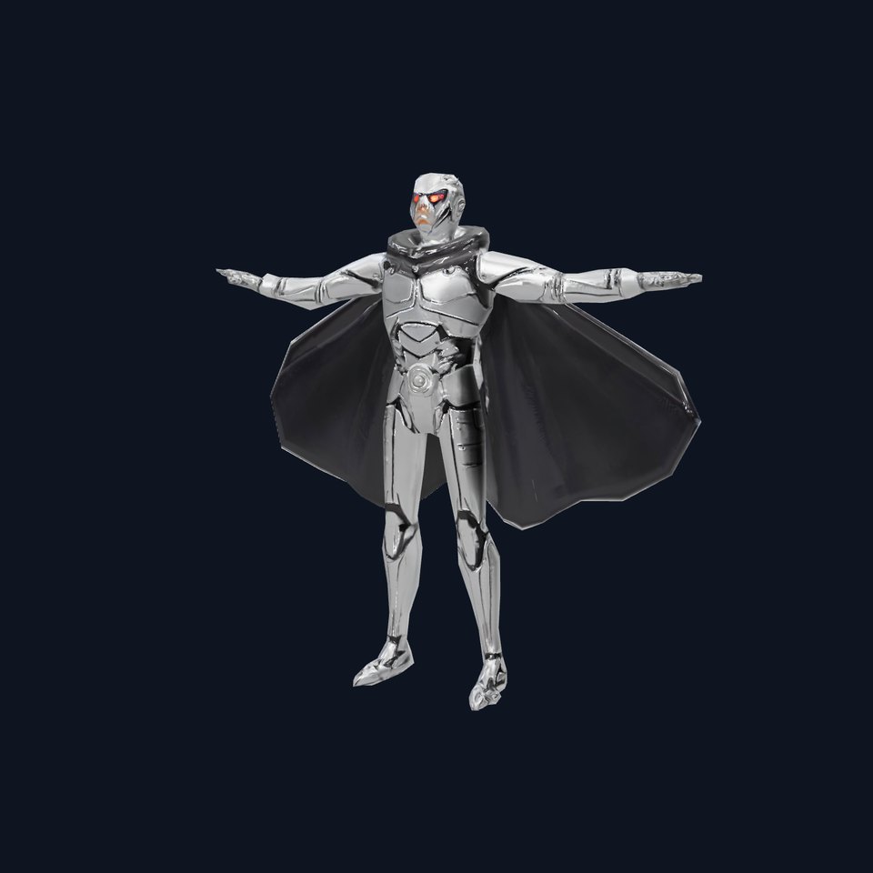 Futuristic Robot Cape model pack