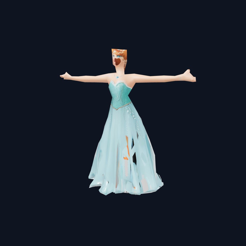 Elegant Princess Figure model pack
