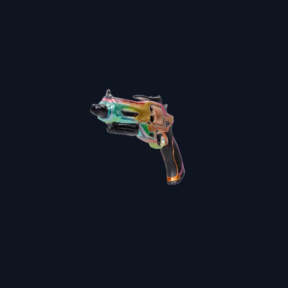 Iridescent Revolver model pack