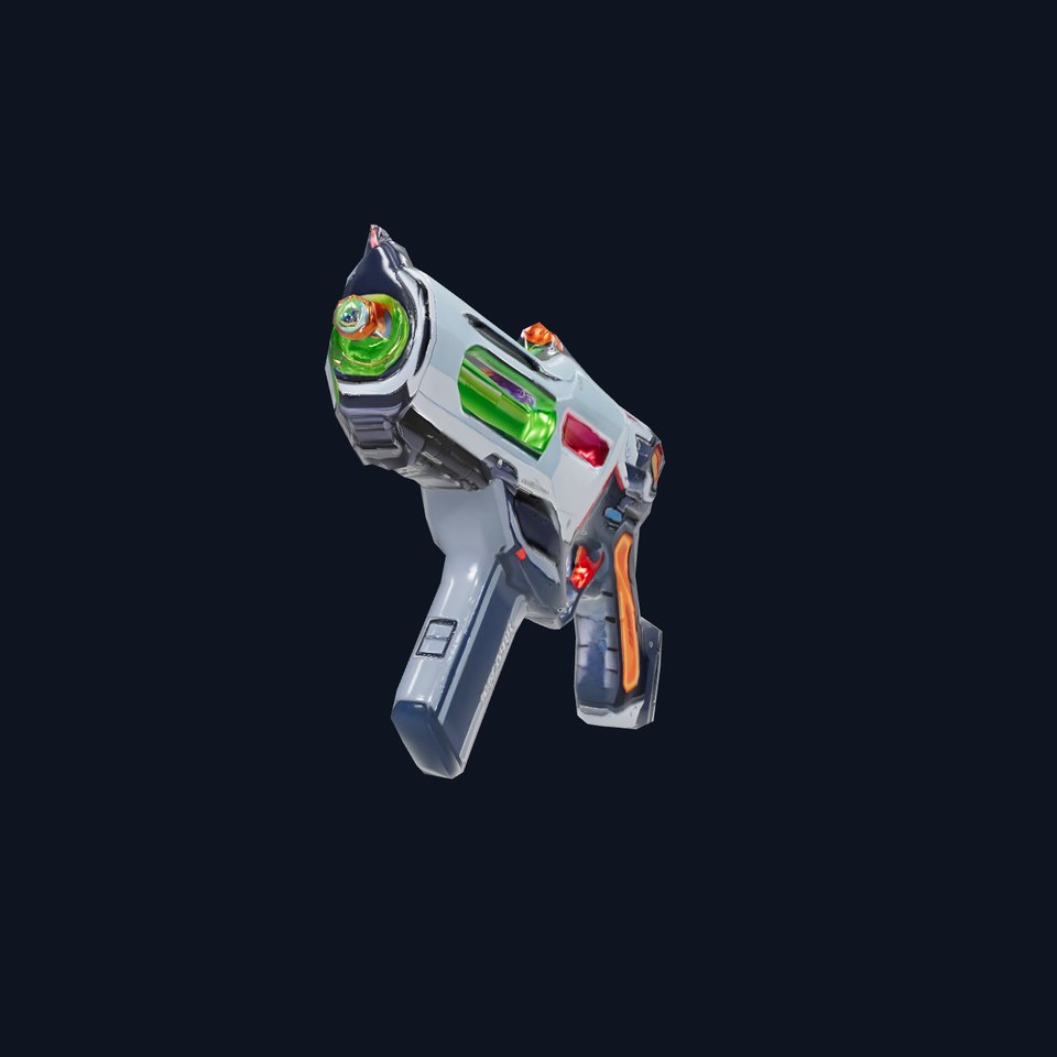 Futuristic Neon Blaster model pack