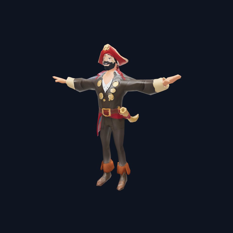 Animated Pirate Character model pack