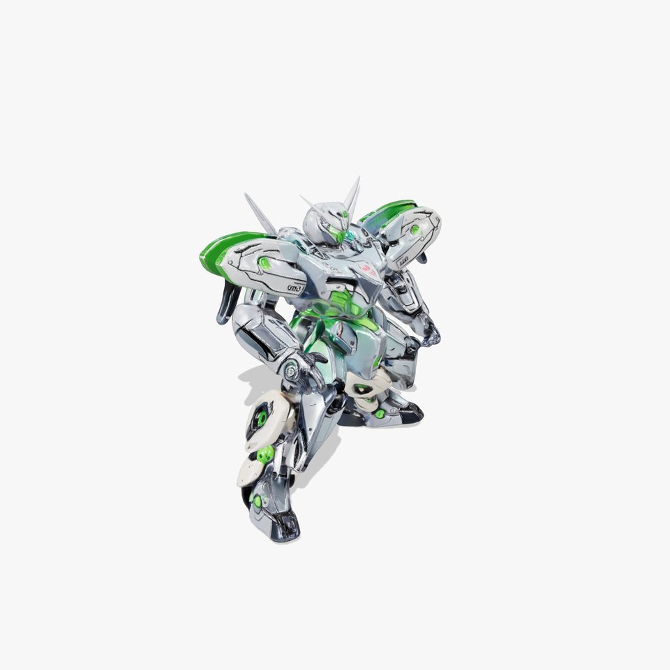 Futuristic Mech Warrior model pack