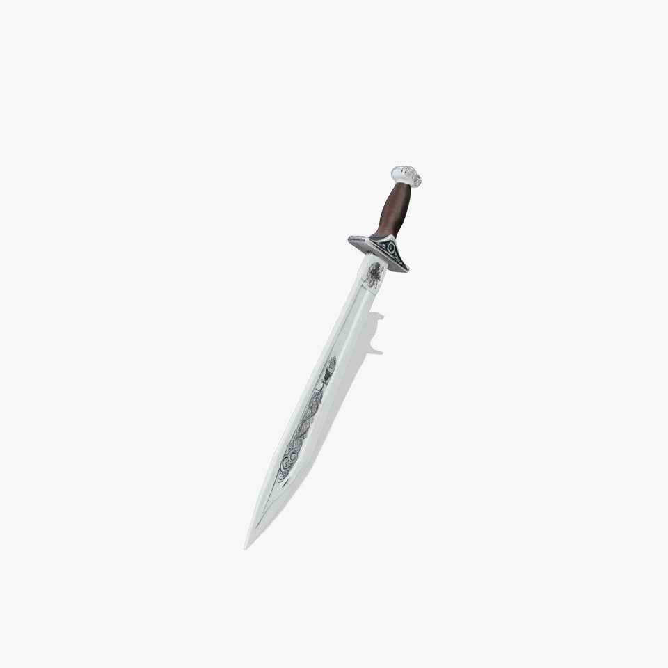 Engraved Steel Sword model pack