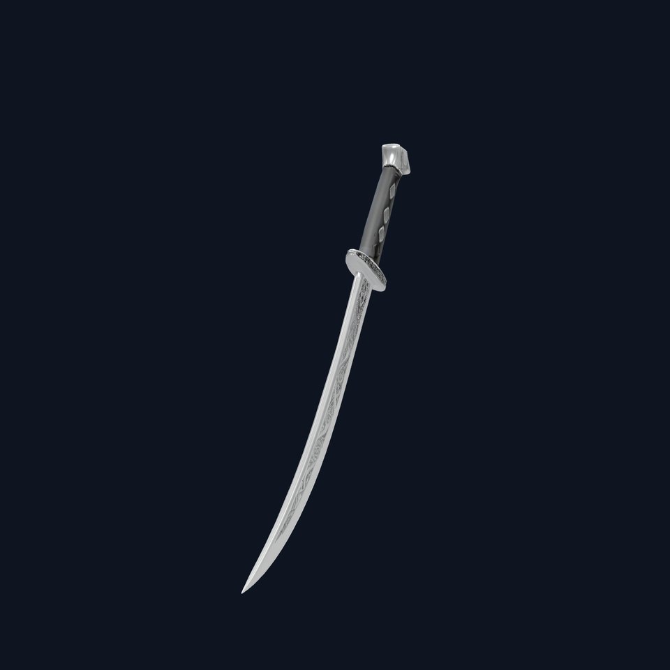Elegant Black Sword model pack
