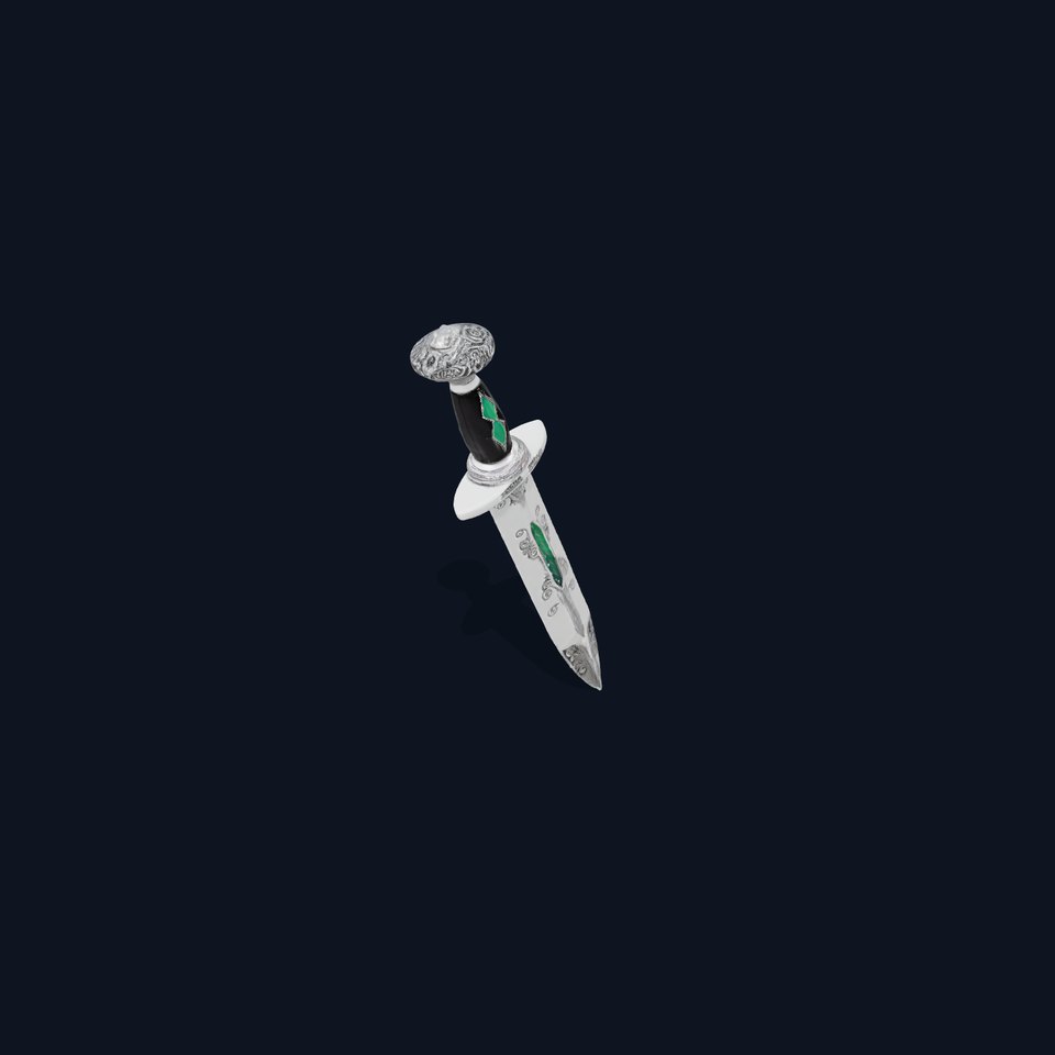 Emerald Enchanted Dagger model pack