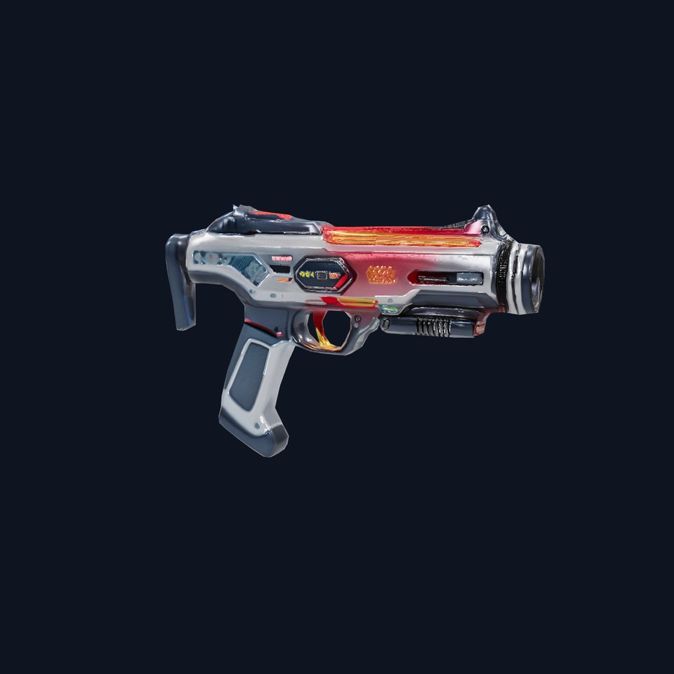 Futuristic Blaster model pack