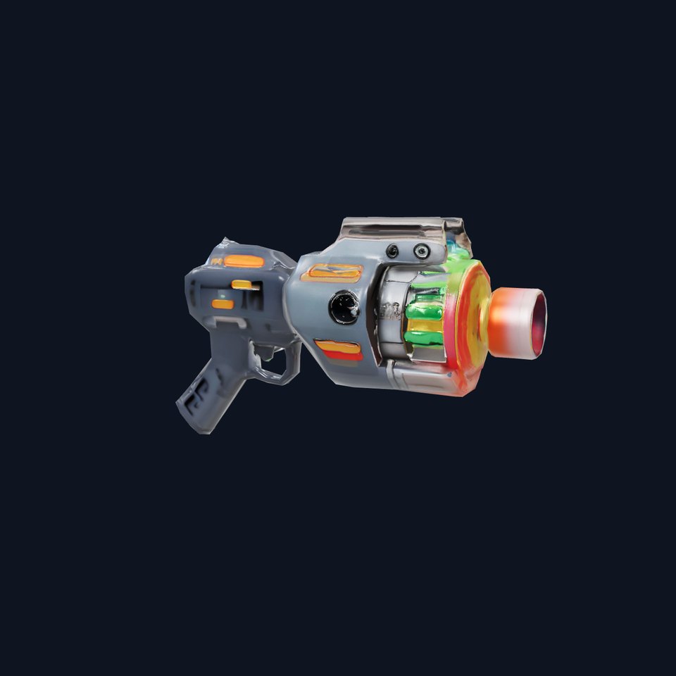 Neon Blaster Gun model pack