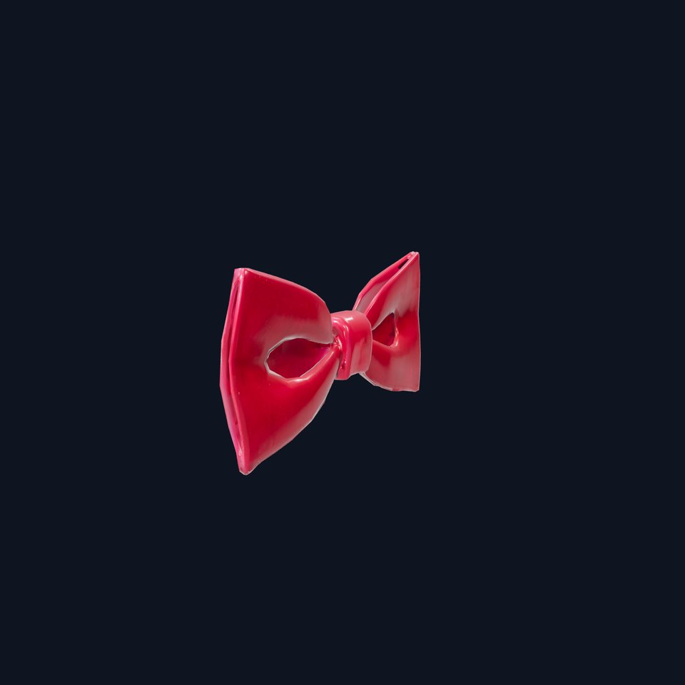 Elegant Burgundy Bowtie model pack