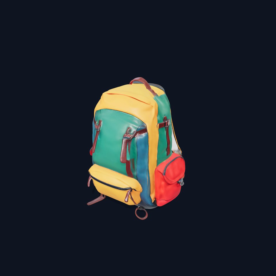 Vibrant Hiker Backpack model pack