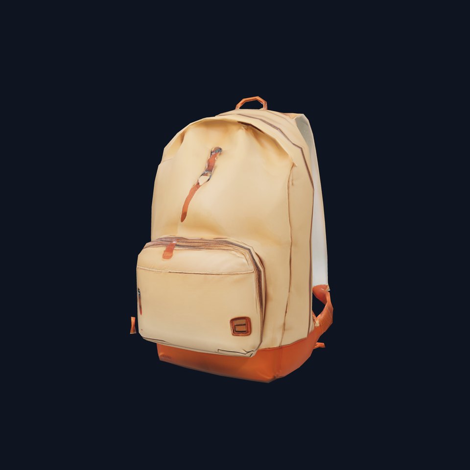 Tan Backpack model pack