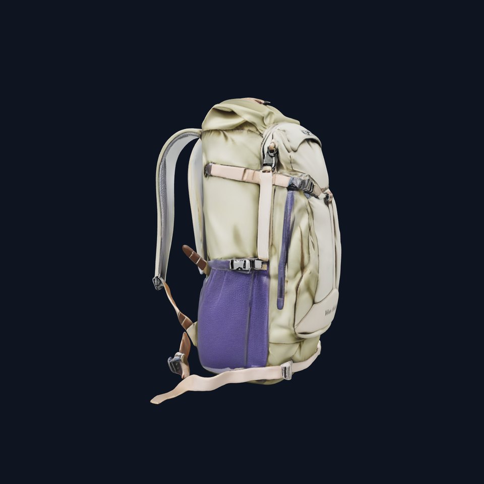 Adventure Green Backpack model pack