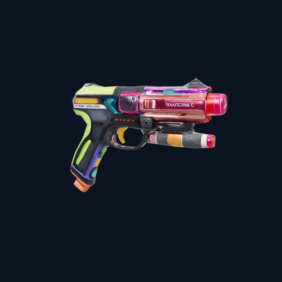 Neon Blaster model pack