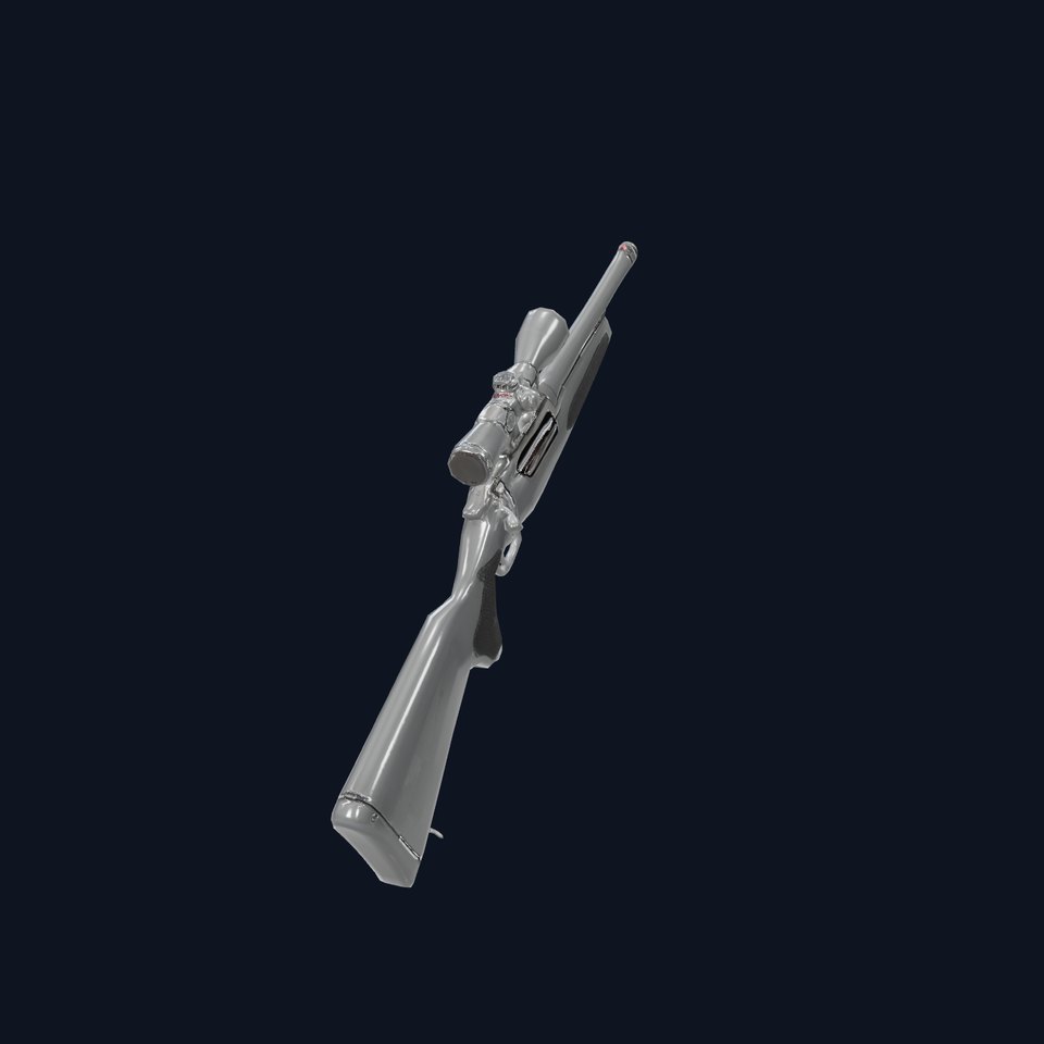 Black Tactical Rifle model pack