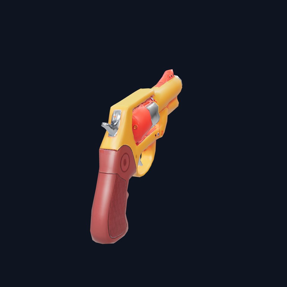 Vibrant Toy Revolver model pack