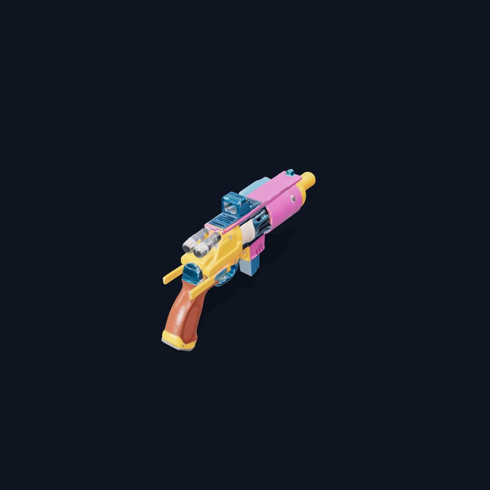 Vibrant Blaster Gun model pack