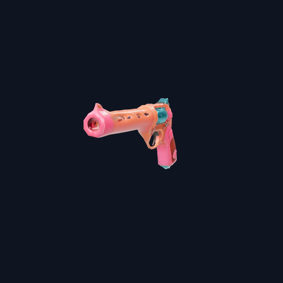 Vibrant Toy Revolver model pack