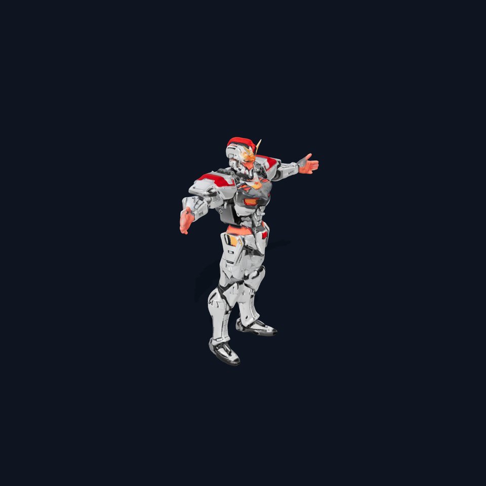 Futuristic Mech Warrior model pack