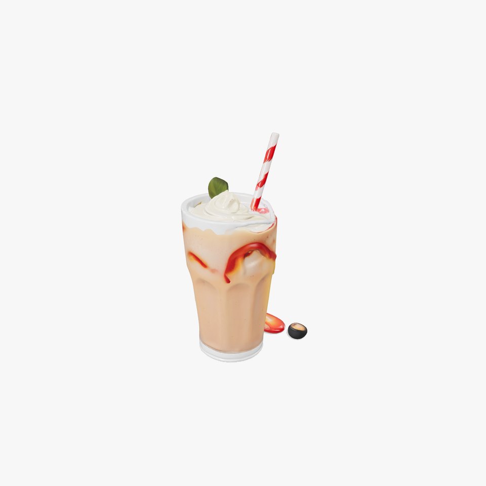 Fruit Smoothie Glass model pack