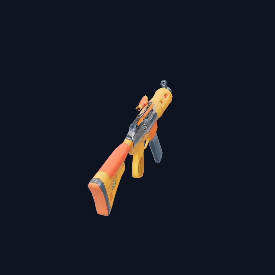 Vibrant Assault Rifle model pack