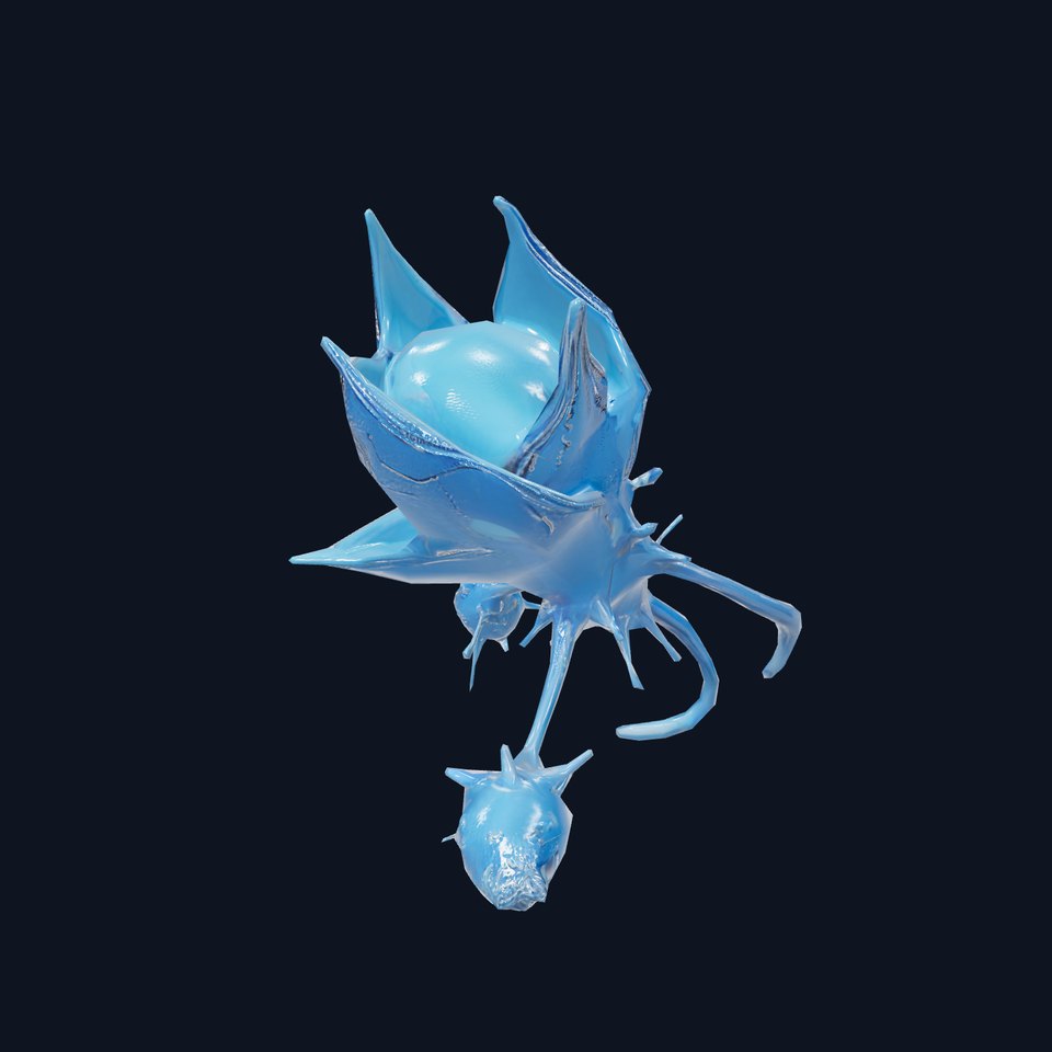 Alien Flora Blue Blossom model pack