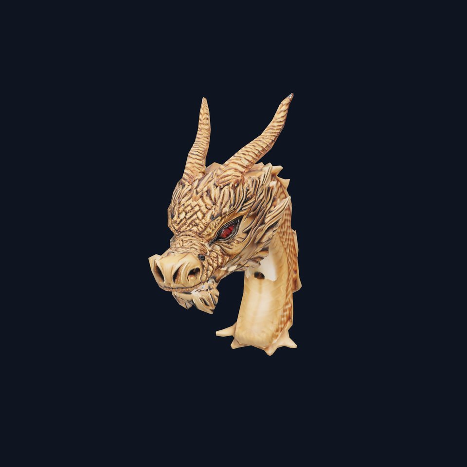 Majestic Golden Dragon model pack