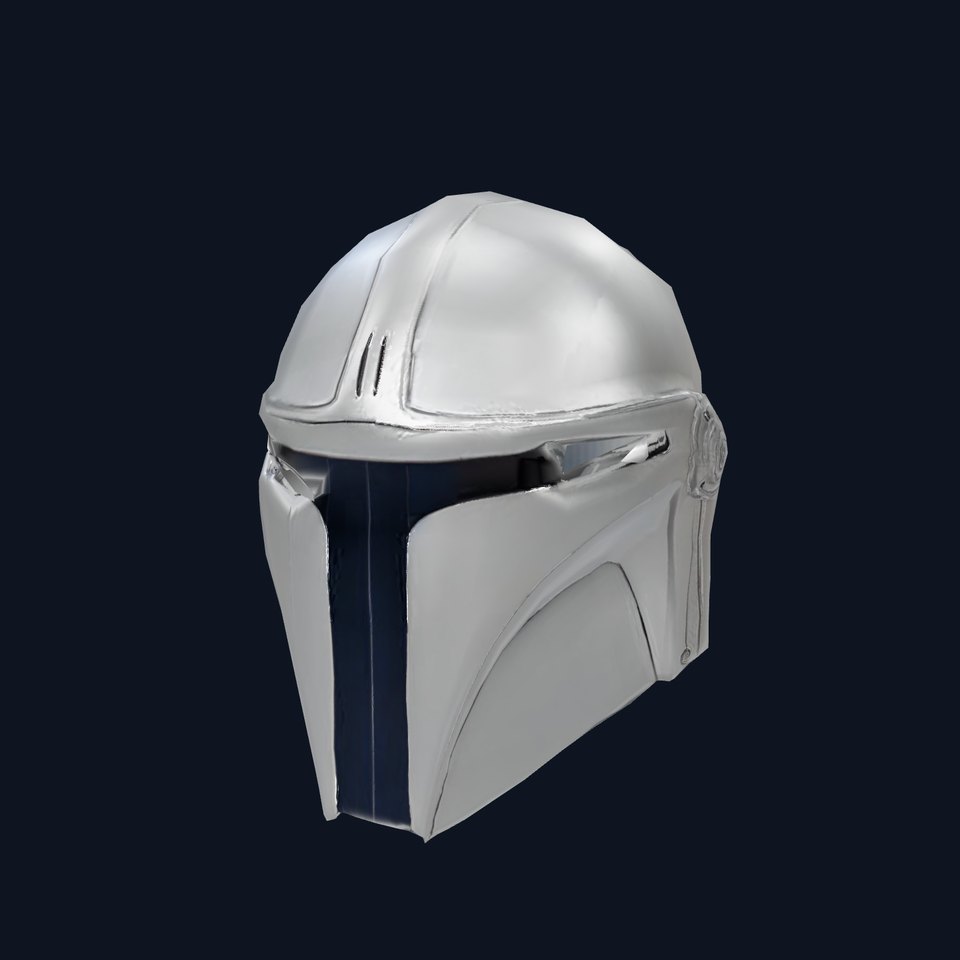 Metallic SciFi Helmet model pack
