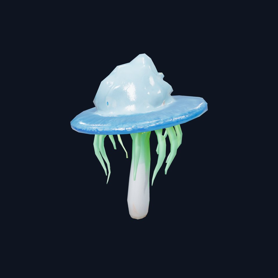 Glowing Crystal Mushroom model pack