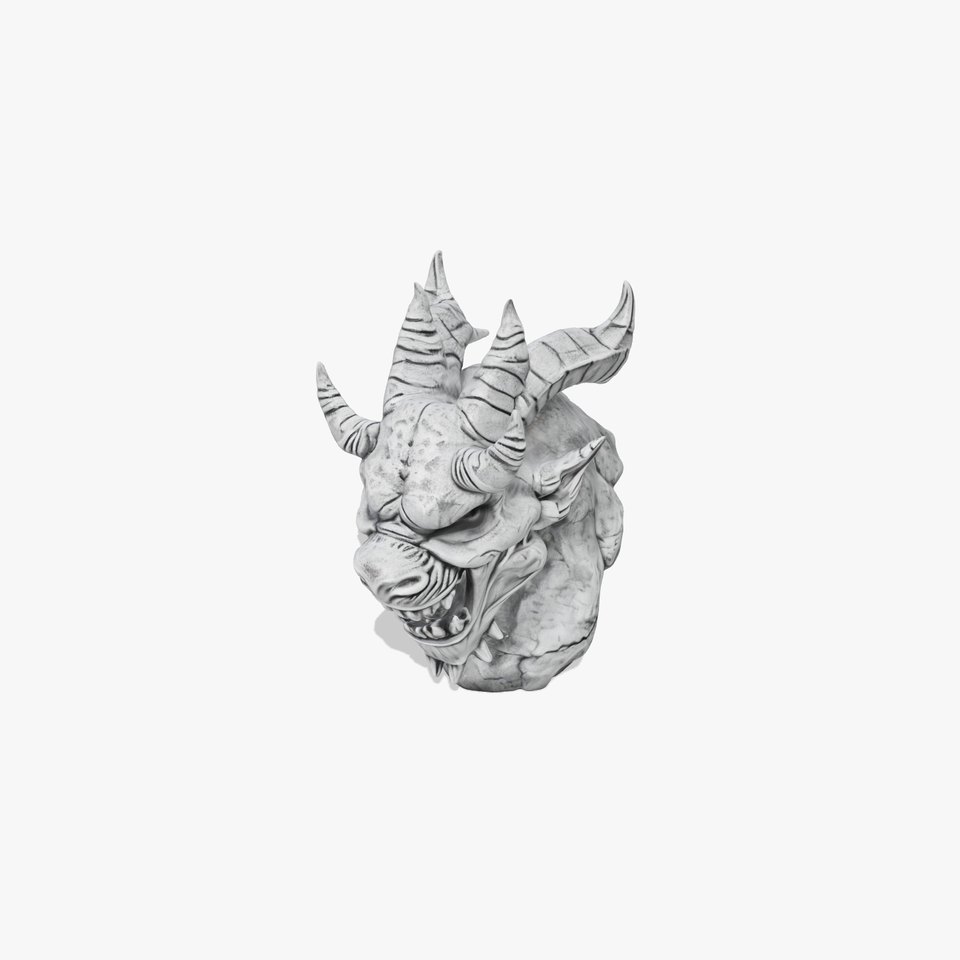 Stone Gargoyle Bust model pack