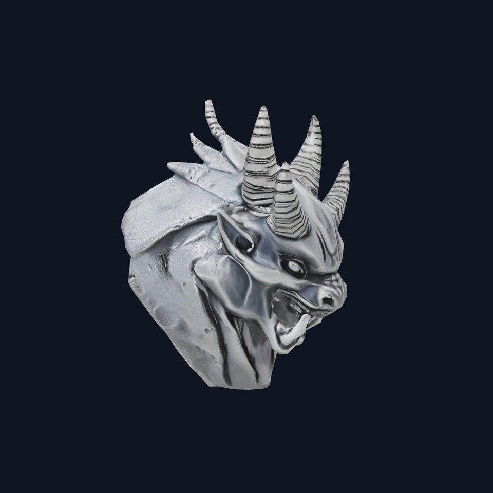 Dark Horned Monster model pack