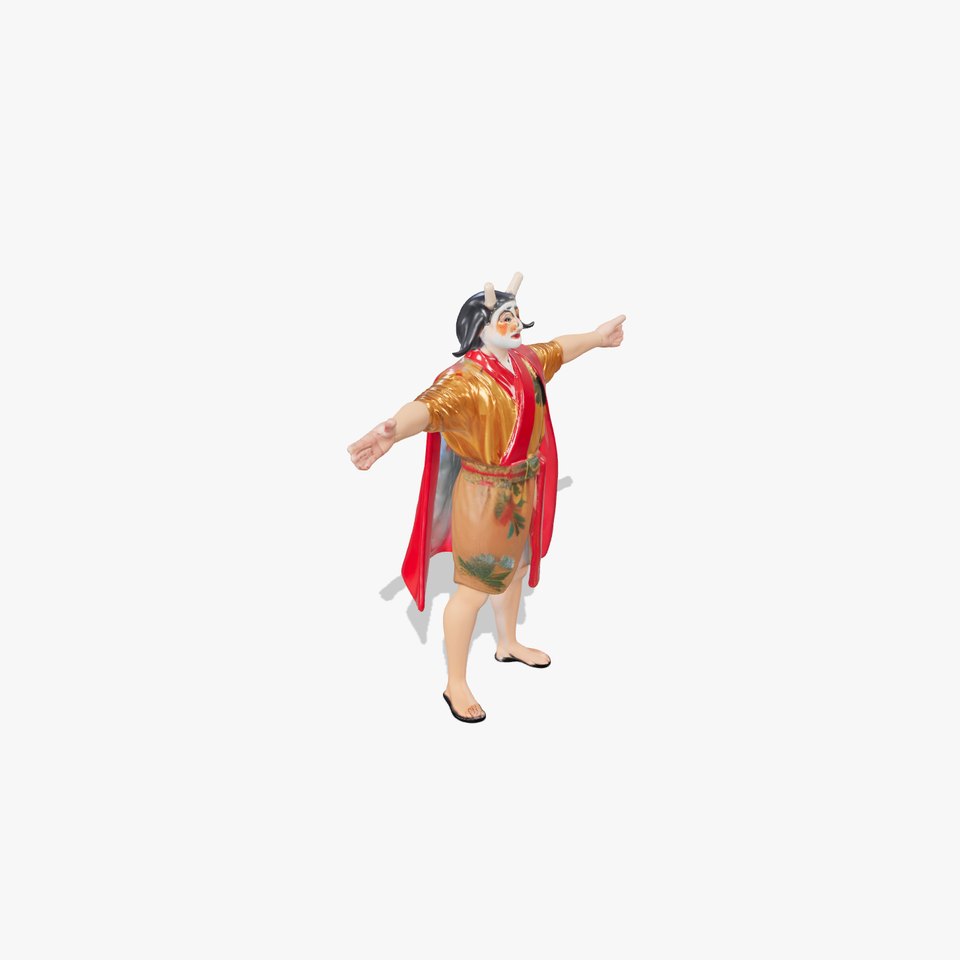 Traditional Kabuki Performer model pack