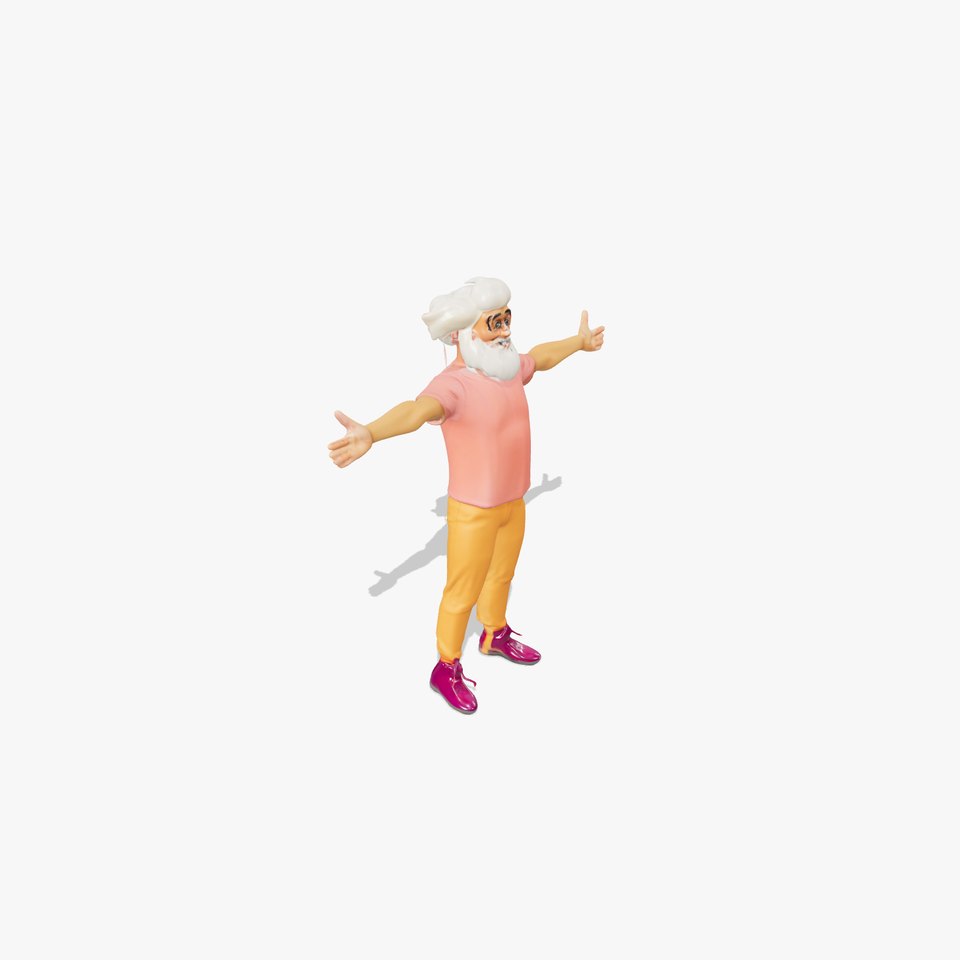 Vibrant Elderly Character model pack