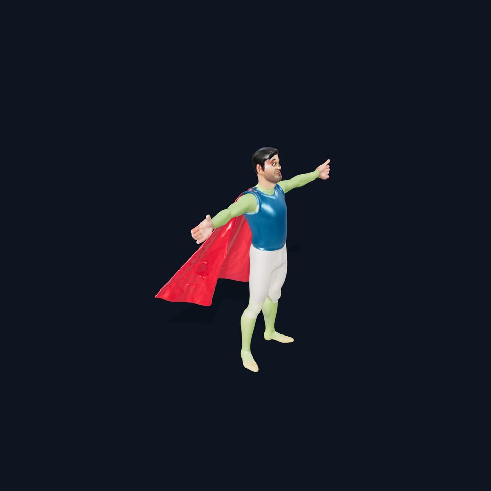 Colorful Superhero Character model pack
