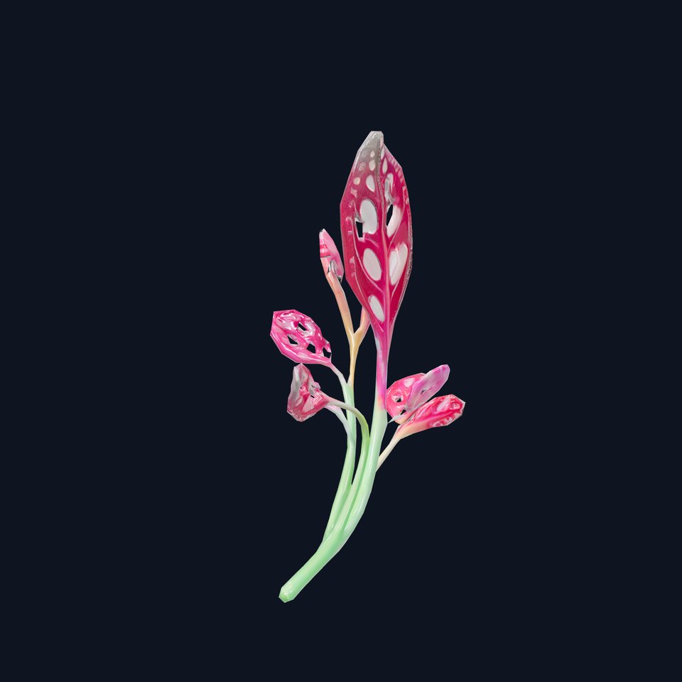 Vibrant Botanical Leaf model pack