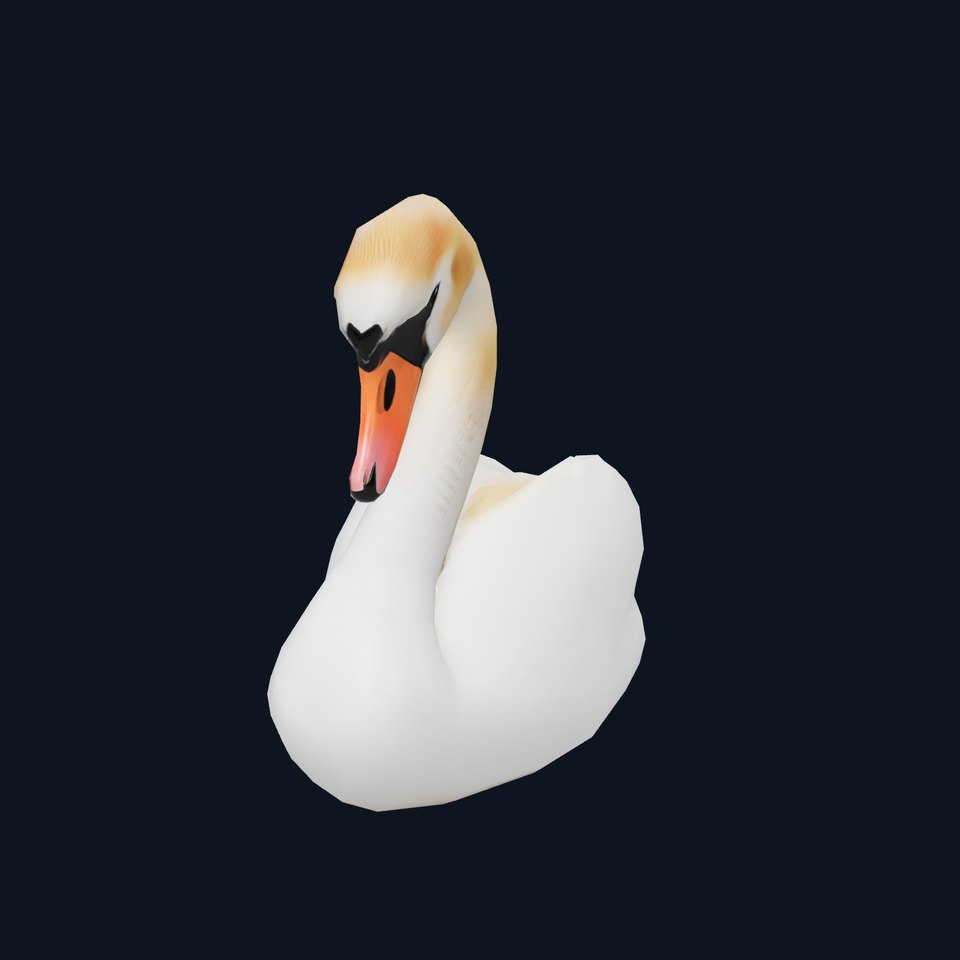Elegant White Swan model pack